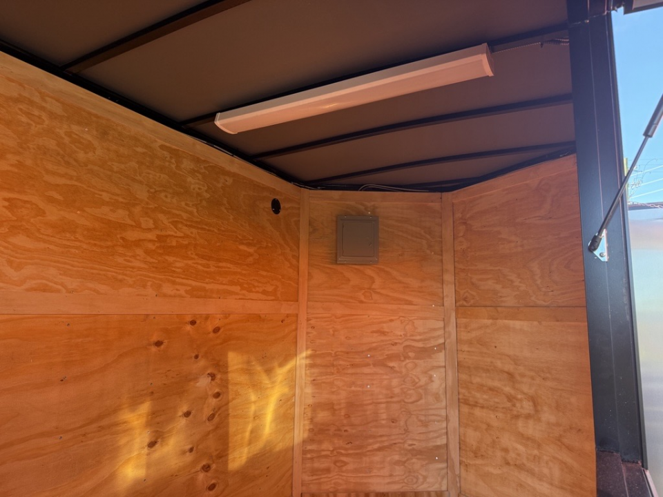 New 2027 Quality Cargo 6x12 Indigo Blue Concession Trailer | Blackout Package | AC | 9" Extra Height Concession