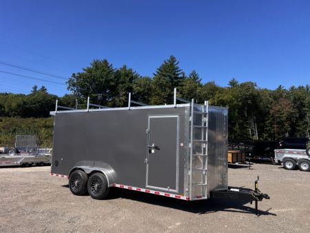 New 2027 Spartan 7X18 +2ft V-nose/ 7k Torsion Axles / Hydraulic Disc Brakes / Contractor Package - 14,000GVW