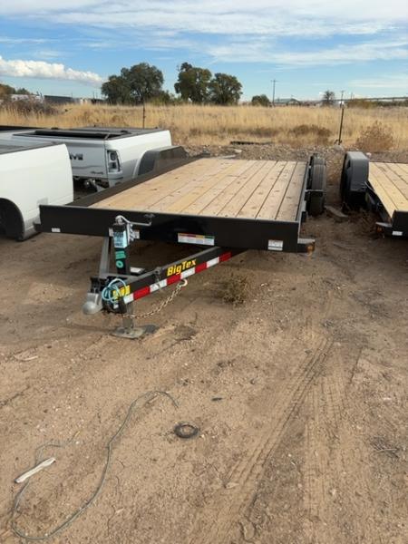 New 2027 Big Tex Trailers 7X20 OPEN CAR HAULER 10K WITH SLIDE IN RAMPS