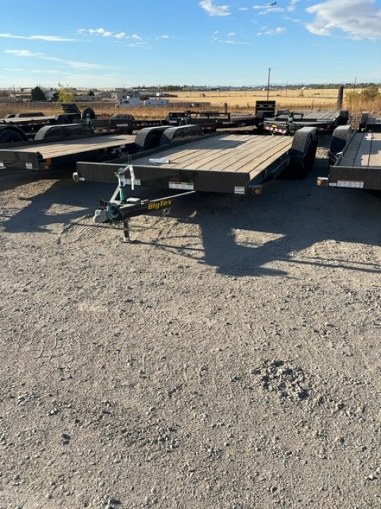 New 2027 Big Tex Trailers 7X20 OPEN CAR HAULER 7K WITH SLIDE IN RAMPS