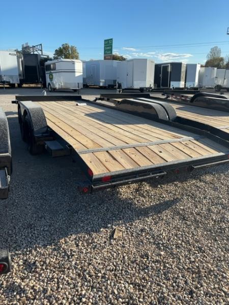 New 2027 Big Tex Trailers 7X20 OPEN CAR HAULER 7K WITH SLIDE IN RAMPS