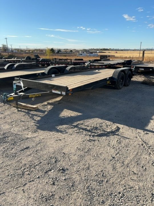 New 2027 Big Tex Trailers 7X20 TANDEM AXLE CAR HAULER 7K WITH SLIDE IN RAMPS