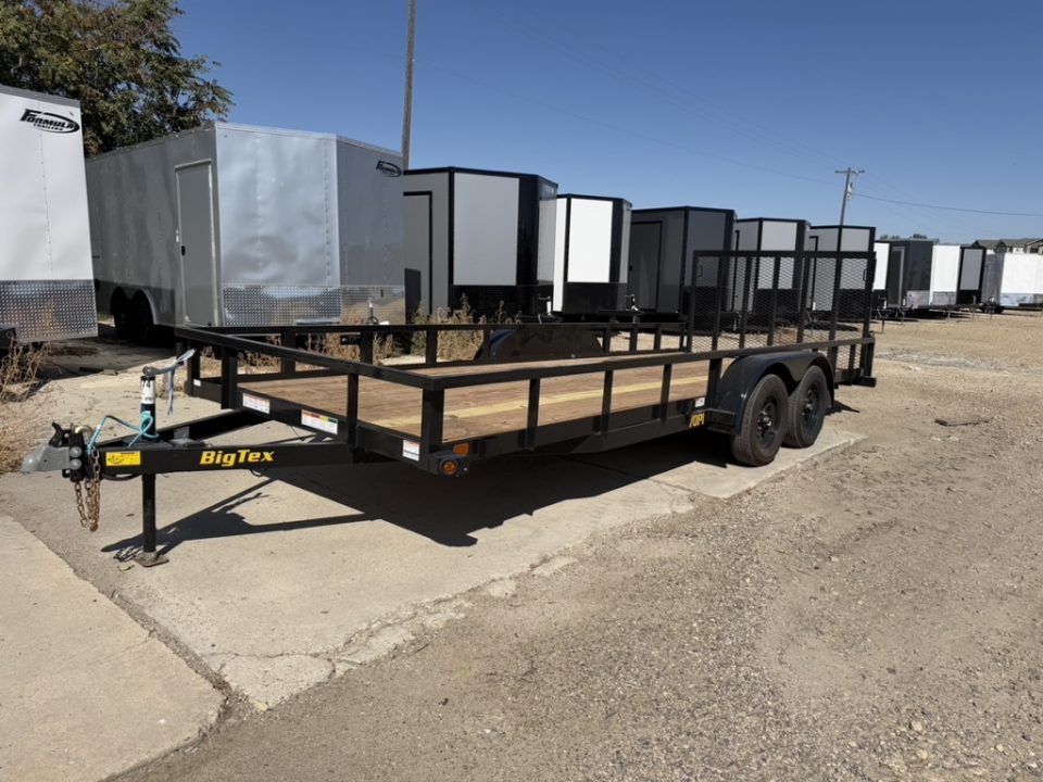 New 2027 Big Tex Trailers 7X20 TANDEM AXLE PIPE UTILITY TRAILER 7K WITH RAMPGATE
