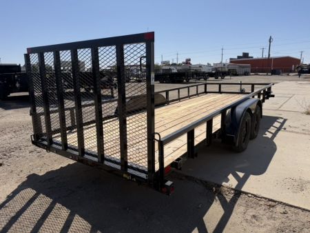 New 2027 Big Tex Trailers 7X20 TANDEM AXLE PIPE UTILITY TRAILER 7K WITH RAMPGATE