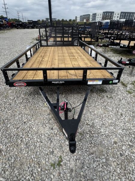 New 2027 PJ TRAILER UTILITY U8141 83X14 SA DOVETAIL 3FT GATE  (GVW:2995) BLACK