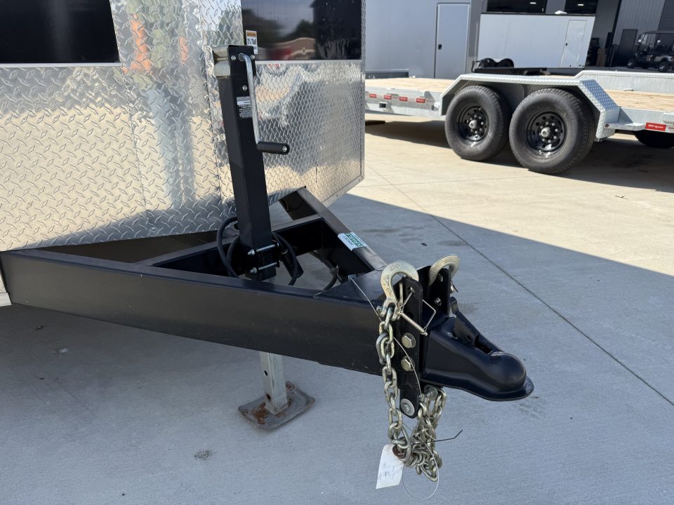 Used USED 2025 AERO 8.5x24 + 2’V, 7’ TALL, WHITE Interior, QUALITY Enclosed Rear Ramp Car Hauler Cargo Trailer