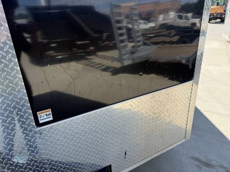 Used USED 2025 AERO 8.5x24 + 2’V, 7’ TALL, WHITE Interior, QUALITY Enclosed Rear Ramp Car Hauler Cargo Trailer