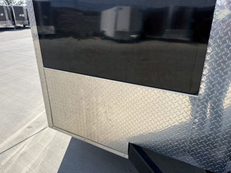Used USED 2025 AERO 8.5x24 + 2’V, 7’ TALL, WHITE Interior, QUALITY Enclosed Rear Ramp Car Hauler Cargo Trailer