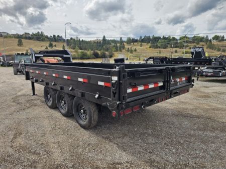 New 2027 Iron Bull 96"x16' 21k Deckover Gooseneck Dump Trailer
