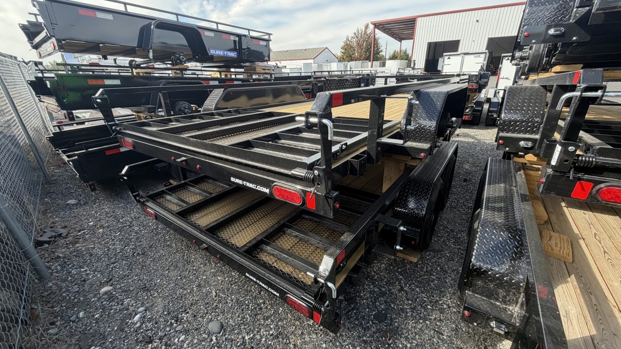 New 2027 Sure-Trac 7 x 16 Tube Top ATV 7K Utility Trailer