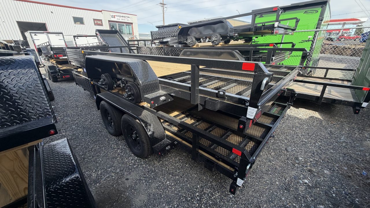 New 2027 Sure-Trac 7 x 16 Tube Top ATV 7K Utility Trailer