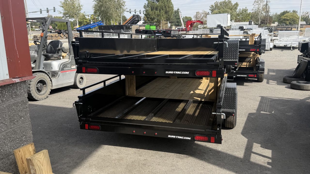 New *SCRATCH & DENT* 2027 Sure-Trac 6 x 12 Steel High Side Utility 3.5k Brake Utility Trailer