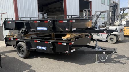 New *SCRATCH & DENT* 2027 Sure-Trac 6 x 12 Steel High Side Utility 3.5k Brake Utility Trailer