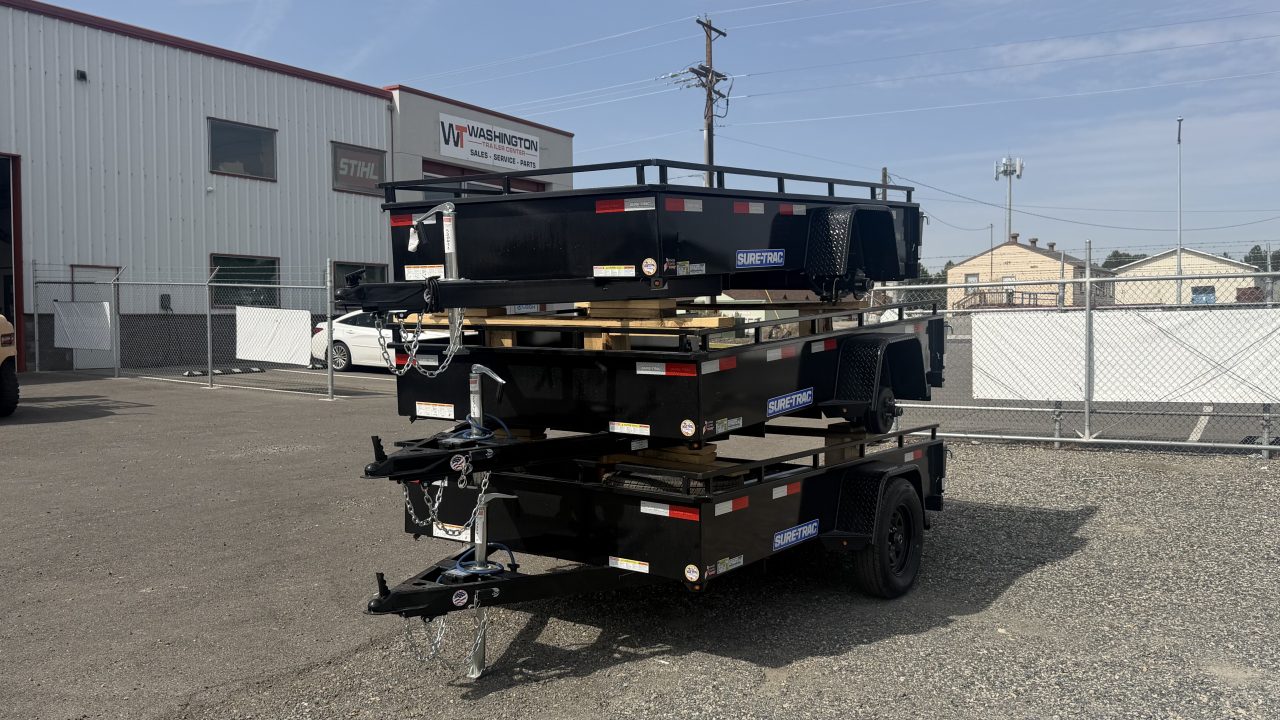 New 2027 Sure-Trac 5 x 10 Steel High Side Utility 3K Utility Trailer