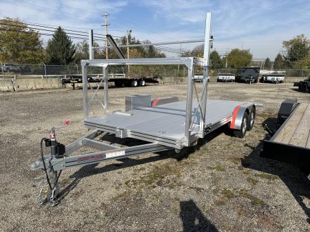 New 2026 Trailex CT-8454 84 IN X 18 FTALUMINUM CAR HAULER WITH TIRE RACK AND SPARE TIRE