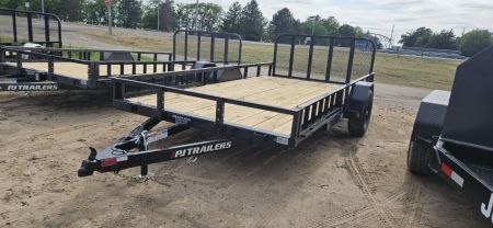 New 2027 PJ Trailers 14' x 83 in. Single 5200# Axle Channel Utility Trailer