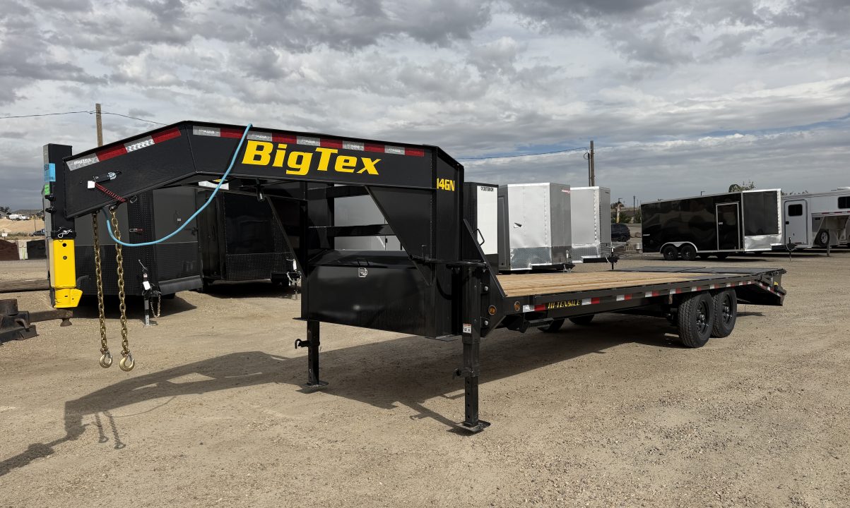 New 2027 Big Tex Trailers 8X20+5 SINGLE WHEEL TANDEM AXLE GOOSENECK TRAILER 15.9K W/MEGA RAMPS