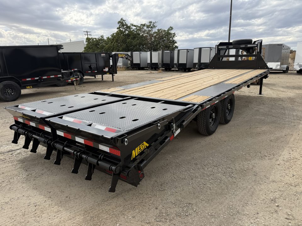 New 2027 Big Tex Trailers 8X20+5 SINGLE WHEEL TANDEM AXLE GOOSENECK TRAILER 15.9K W/MEGA RAMPS