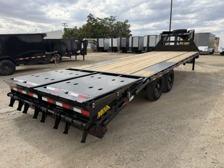 New 2027 Big Tex Trailers 8X20+5 SINGLE WHEEL TANDEM AXLE GOOSENECK TRAILER 15.9K W/MEGA RAMPS