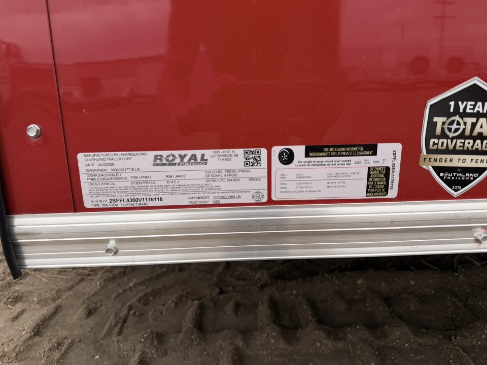 New 2027 Royal Cargo Trailers 7-16-1.5V Enclosed 7K GVWR