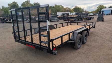 New 2026 Load Trail 7-18 Tandem Axle Ramp Gate Utility 7K GVWR