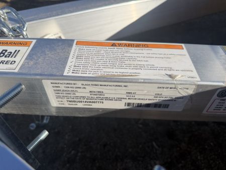 New 2027 Black Rhino 5-8 Aluminum Ramp Gate Utility - Landscape Series - 3K GVWR