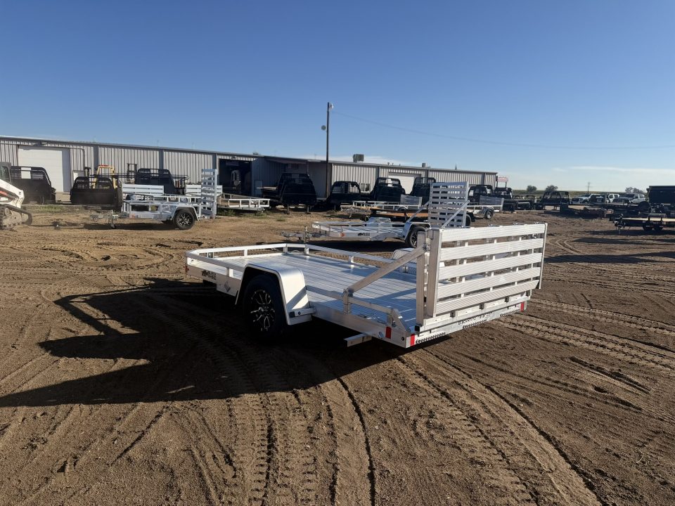 New 2027 Black Rhino 6.5-12 Aluminum Bi-Fold Gate Utility - Low Pro Series - 3K GVWR