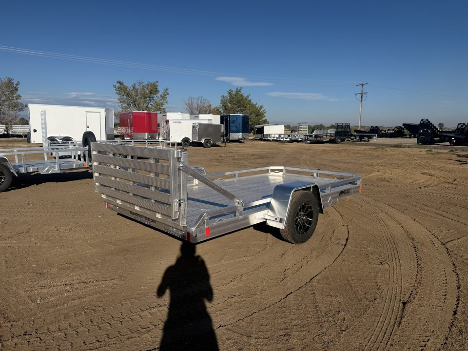 New 2027 Black Rhino 6.5-12 Aluminum Bi-Fold Gate Utility - Low Pro Series - 3K GVWR