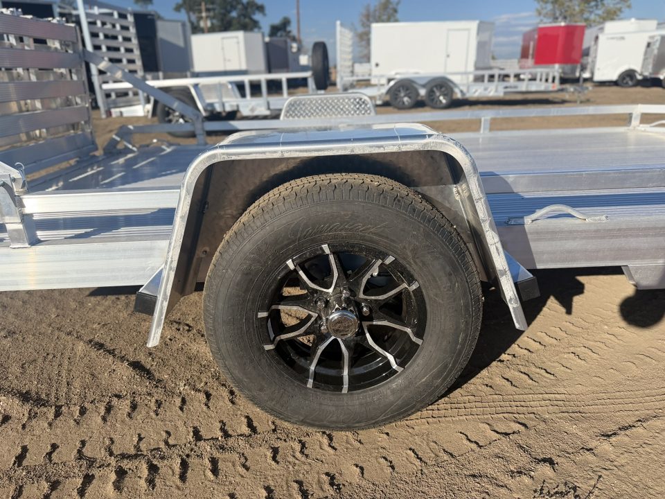 New 2027 Black Rhino 6.5-12 Aluminum Bi-Fold Gate Utility - Low Pro Series - 3K GVWR