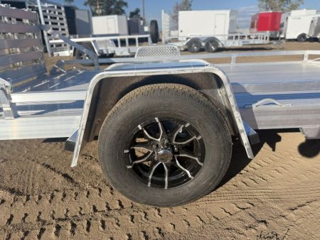 New 2027 Black Rhino 6.5-12 Aluminum Bi-Fold Gate Utility - Low Pro Series - 3K GVWR
