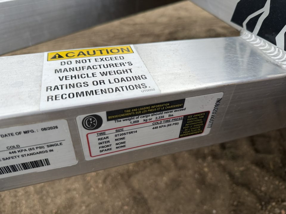New 2027 Black Rhino 6-12 Aluminum Ramp Gate Utility - Landscape Series - 3K GVWR