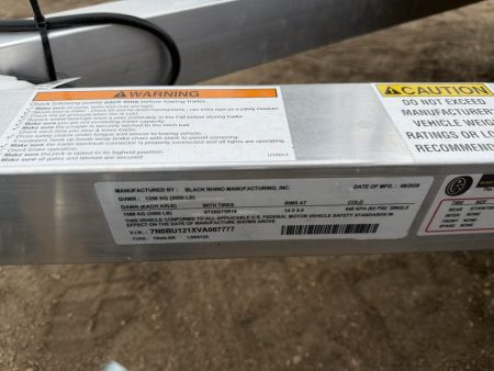 New 2027 Black Rhino 6-12 Aluminum Ramp Gate Utility - Landscape Series - 3K GVWR