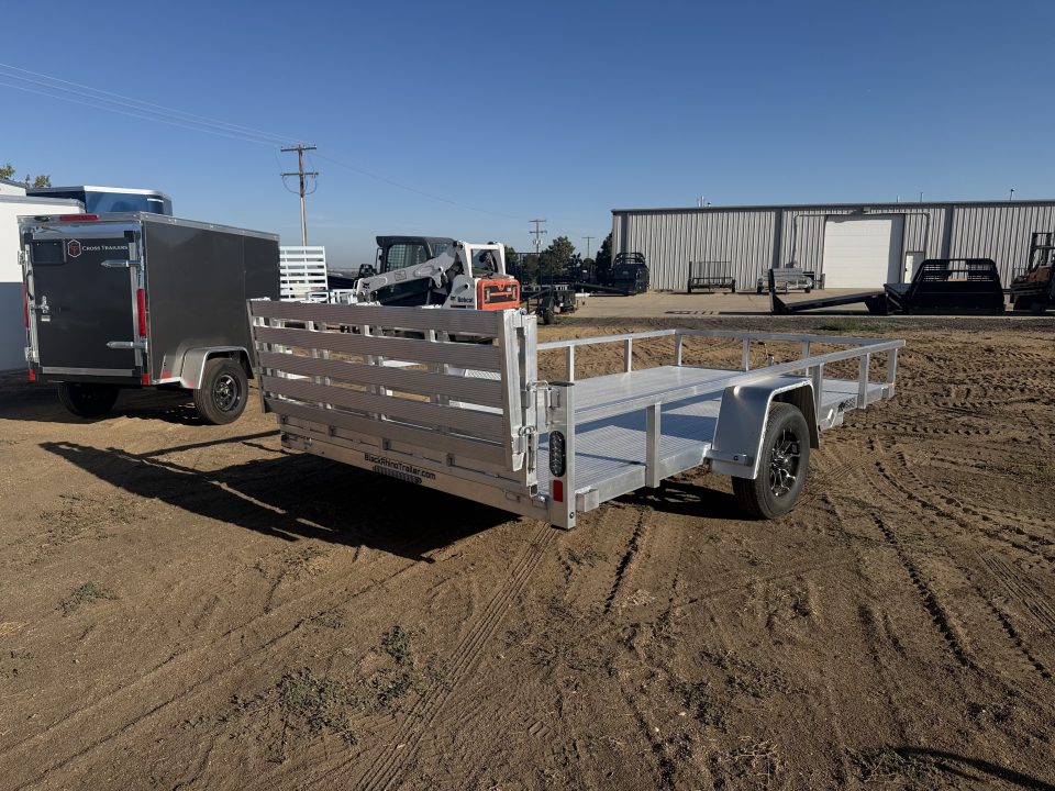 New 2027 Black Rhino 7-14 Aluminum Bi-Fold Gate Utility - Landscape Series - 3K GVWR