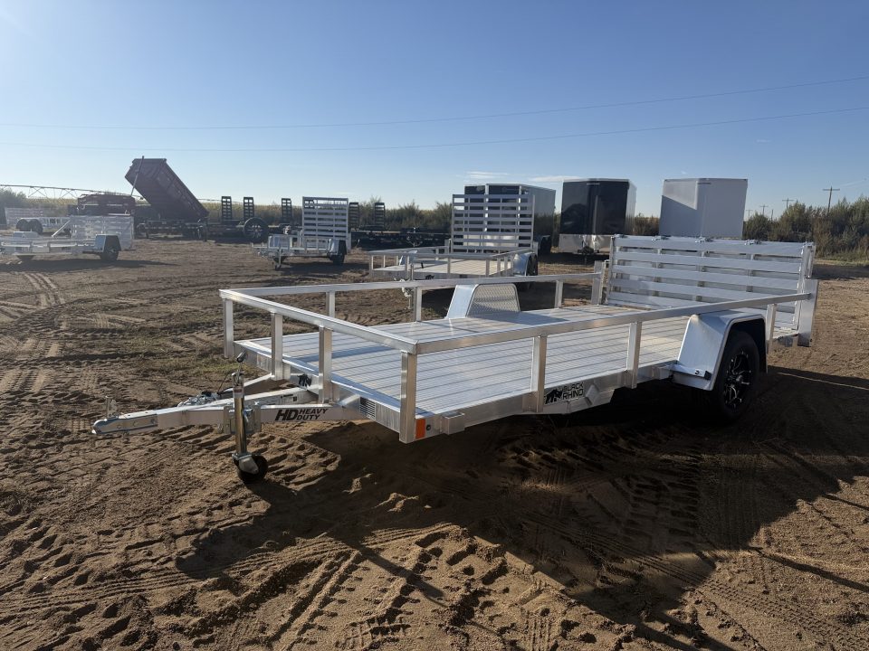 New 2027 Black Rhino 7-14 Aluminum Bi-Fold Gate Utility - Landscape Series - 3K GVWR