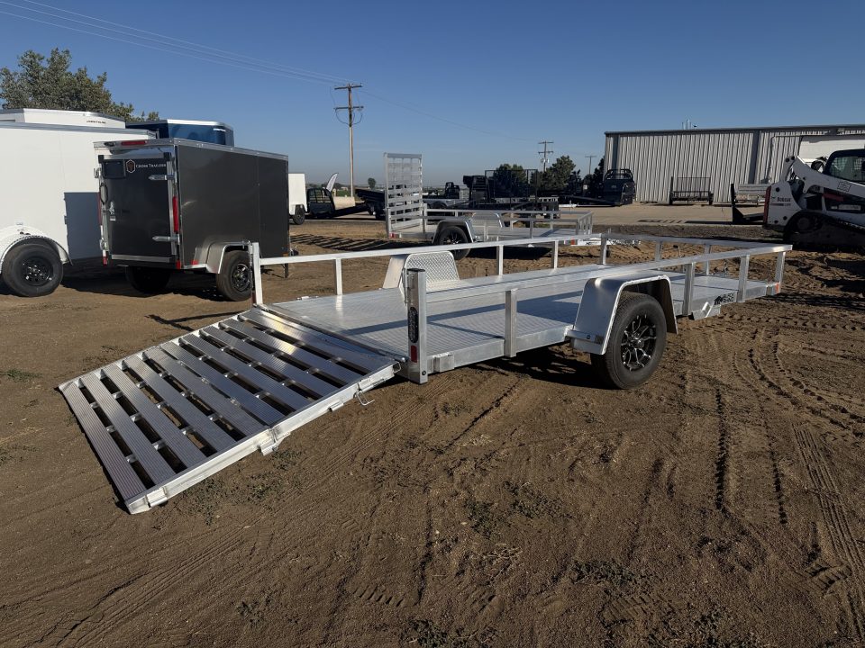 New 2027 Black Rhino 7-14 Aluminum Bi-Fold Gate Utility - Landscape Series - 3K GVWR