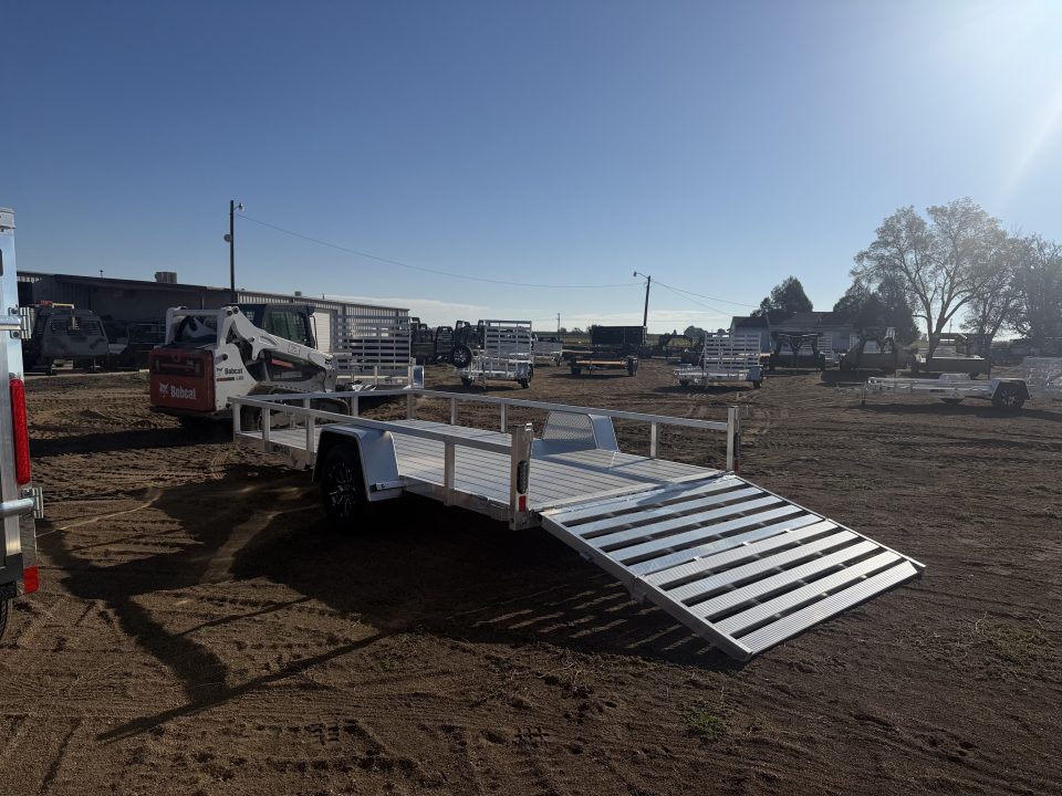 New 2027 Black Rhino 7-14 Aluminum Bi-Fold Gate Utility - Landscape Series - 3K GVWR