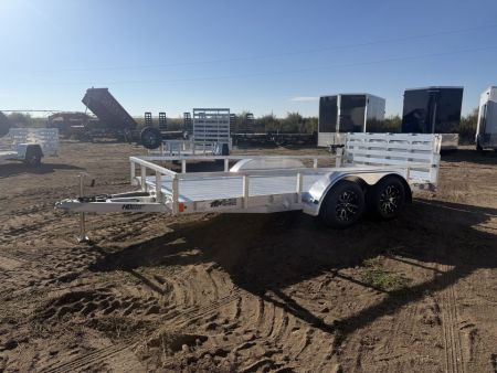 New 2027 Black Rhino 7-14 Tandem Axle Aluminum Bi-Fold Gate Utility - Landscape Series - 7K GVWR