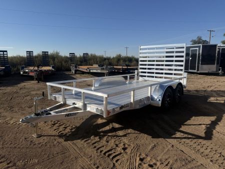 New 2027 Black Rhino 7-14 Tandem Axle Aluminum Ramp Gate Utility - Landscape Series - 7K GVWR