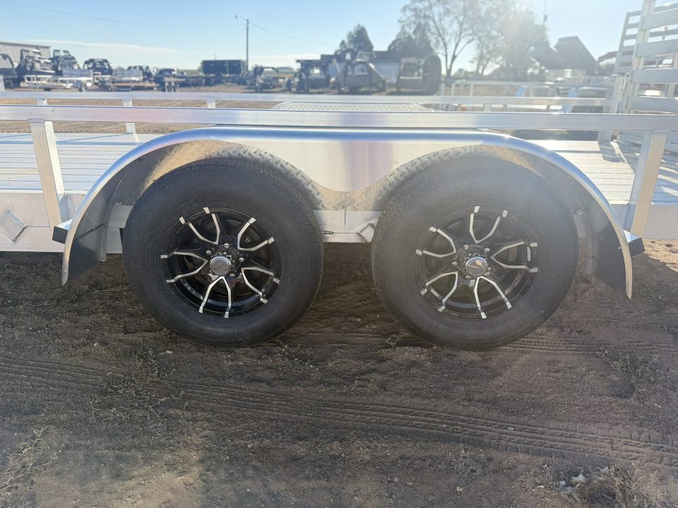 New 2027 Black Rhino 7-16 Tandem Axle Aluminum Ramp Gate Utility - Landscape Series - 7K GVWR