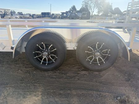 New 2027 Black Rhino 7-16 Tandem Axle Aluminum Ramp Gate Utility - Landscape Series - 7K GVWR