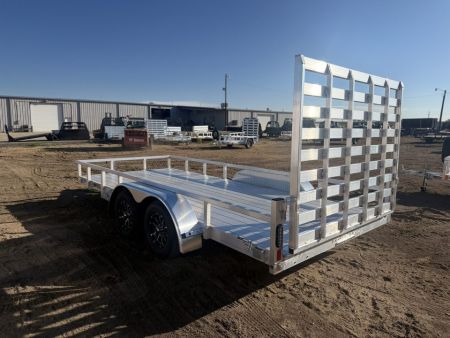 New 2027 Black Rhino 7-16 Tandem Axle Aluminum Ramp Gate Utility - Landscape Series - 7K GVWR