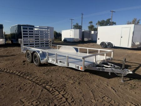 New 2027 Black Rhino 7-16 Tandem Axle Aluminum Ramp Gate Utility - Landscape Series - 7K GVWR
