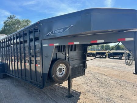 Used 2018 Titan Trailer 6'8" x 24' Stock Trailer