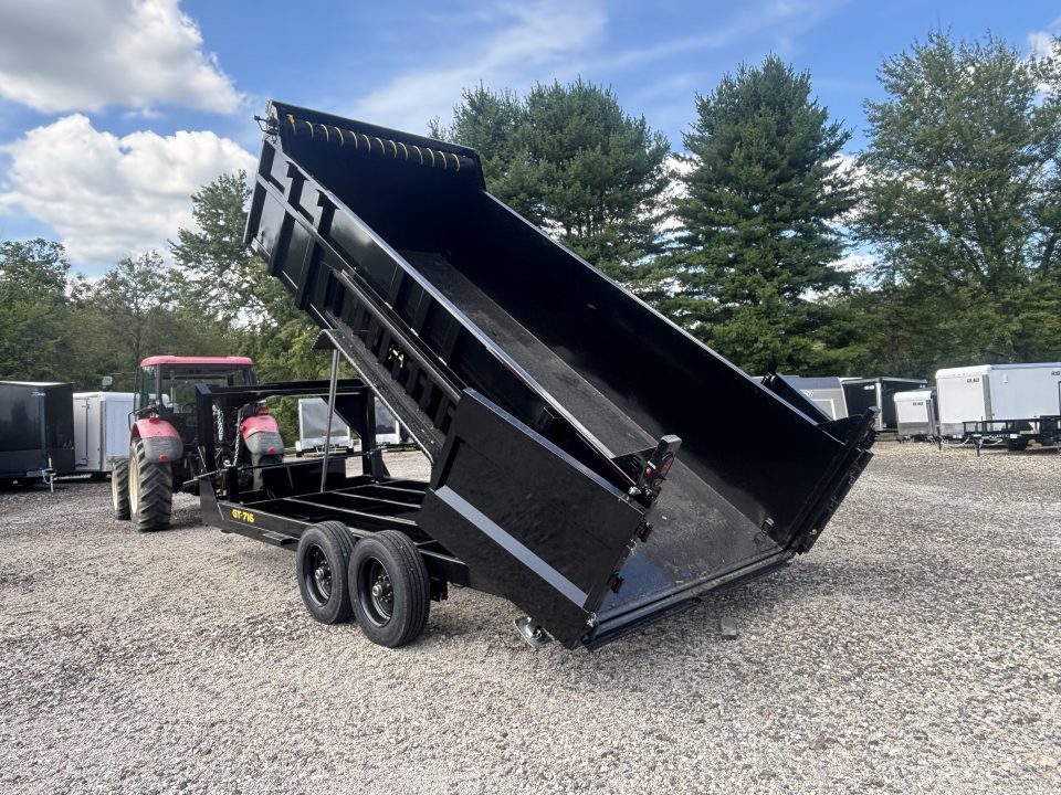 New 2027 Griffin Trailers GT 7X16 Low Profile Gooseneck Dump Trailer (Tarp/Ramps/Spare Included)- 36" Sides -Telescopic Cylinder - 16000# GVWR