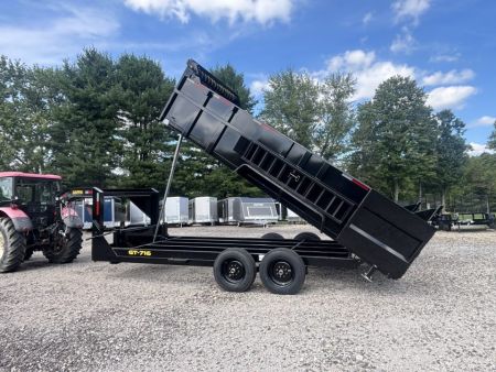 New 2027 Griffin Trailers GT 7X16 Low Profile Gooseneck Dump Trailer (Tarp/Ramps/Spare Included)- 36" Sides -Telescopic Cylinder - 16000# GVWR
