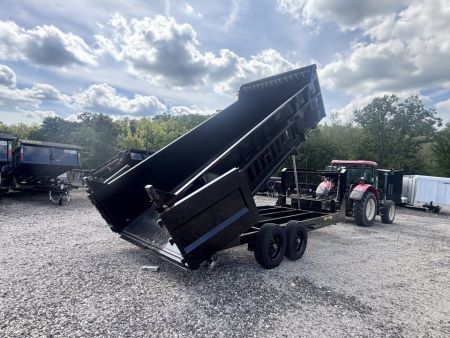 New 2027 Griffin Trailers GT 7X16 Low Profile Gooseneck Dump Trailer (Tarp/Ramps/Spare Included)- 36" Sides -Telescopic Cylinder - 16000# GVWR