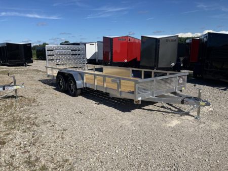 New 2027 QSA 80 x18' Aluminum UTV Trailer
