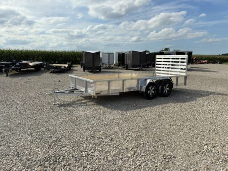 New 2027 QSA 80 x16' Aluminum UTV Trailer - ATP Sides