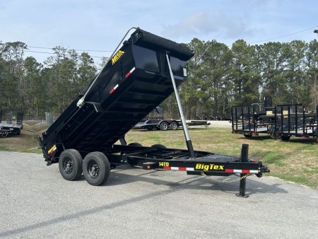 New 2027 Big Tex 14TDX 5 STAGE TELESCOPIC Dump Trailer 7X14 HYDRO JACK SOLAR CHARGER 7 GAUG FLOOR LONG ARM TARP