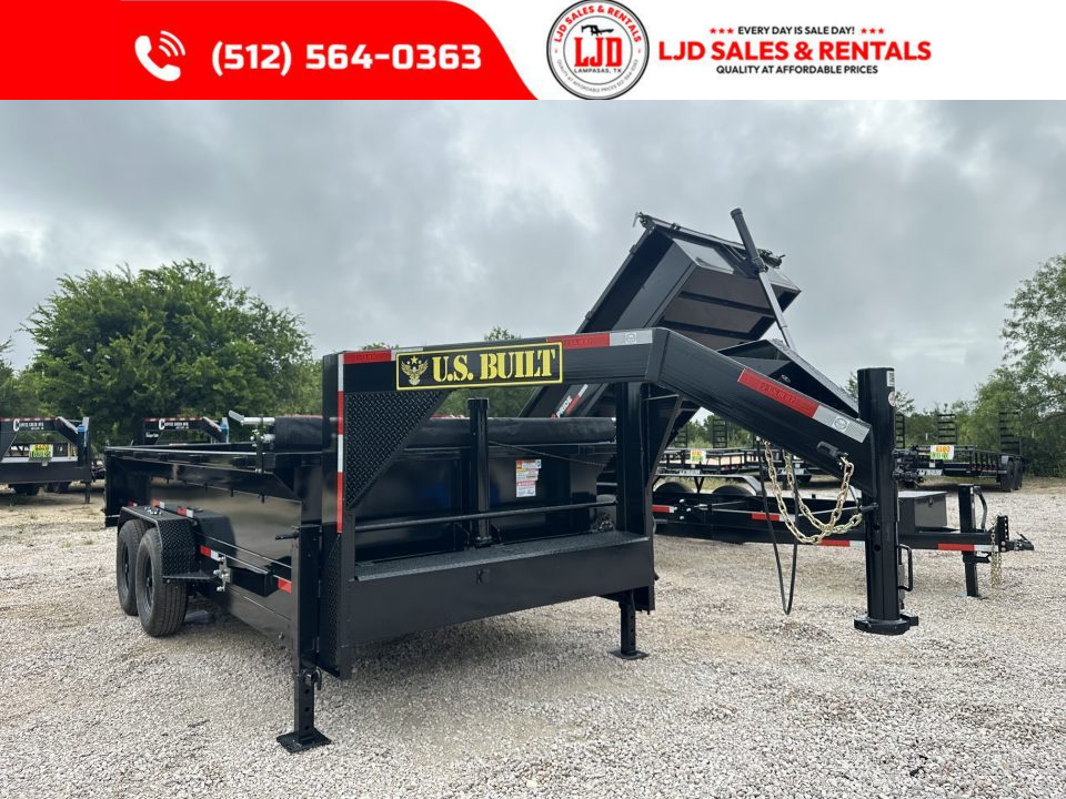 New 2027 US Built - 16 x 2 Gooseneck Dump Trailer 16K GVWR - Tarp